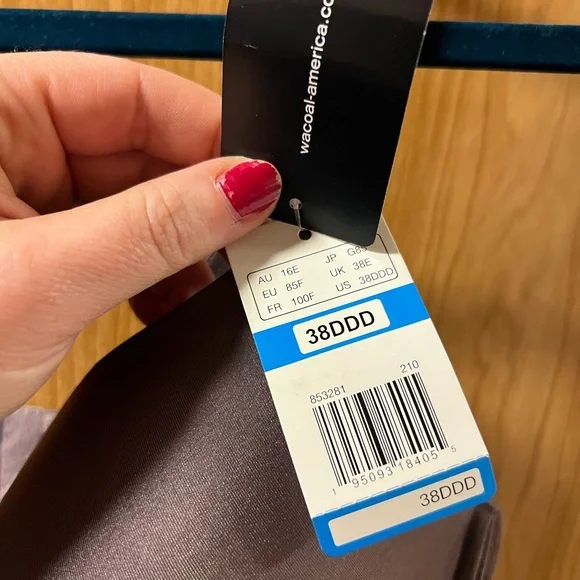 NWT WACOAL Ultimate Side Smoother T-Shirt Bra Sparrow Colored Size 38DDD ๐ - Picture 9 of 15